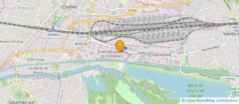 localisation de l'entreprise MOLINER  CHELLES