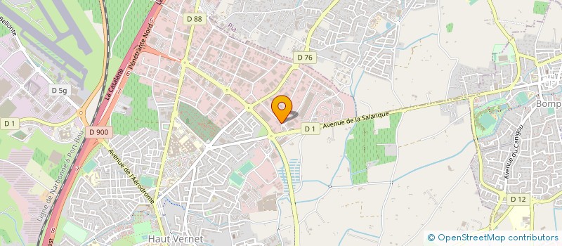 localisation de l'entreprise MOLINER. SUD SIGNALISATION .  PERPIGNAN