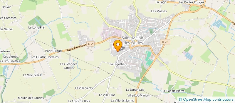 localisation de l'entreprise MOLINERY FREREUX  SAINT-MELOIR-DES-ONDES