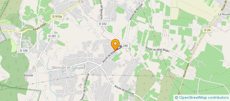 localisation de l'entreprise MOLINES-ROUANET  BOISSET-ET-GAUJAC