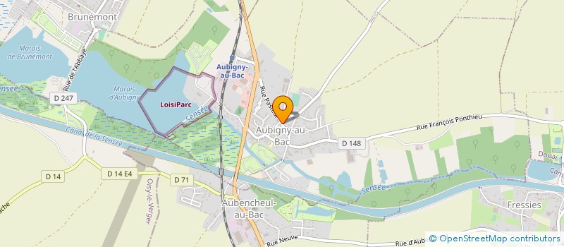 localisation de l'entreprise MOLINI à AUBIGNY-AU-BAC