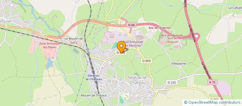 localisation de l'entreprise MOLINIE HOLDING  SEVERAC D'AVEYRON