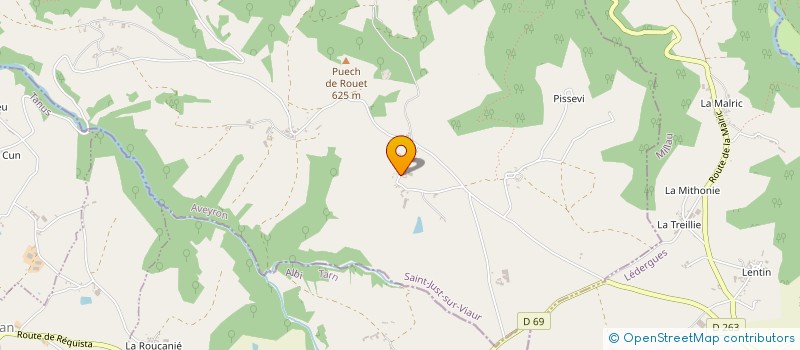 localisation de l'entreprise MOLINIER ENERGIE  SAINT-JUST-SUR-VIAUR