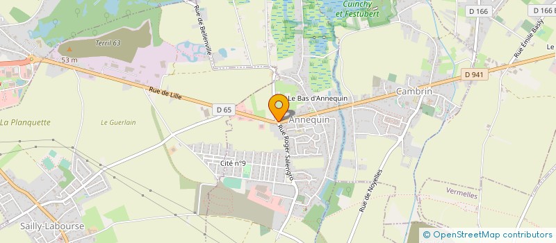 localisation de l'entreprise MOLINS PRODUCTION  CUINCHY