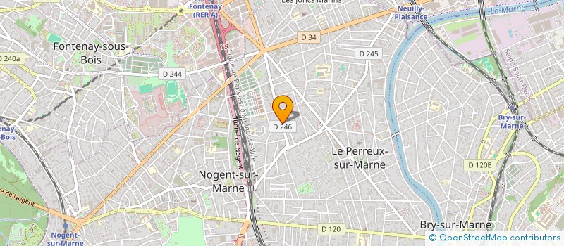 localisation de l'entreprise MOLITOR  LE PERREUX-SUR-MARNE