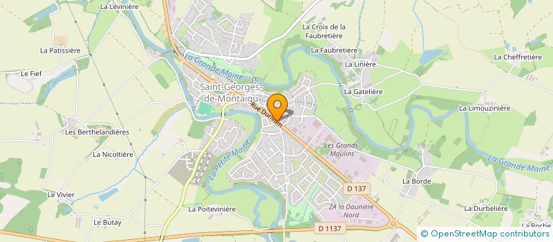 localisation de l'entreprise MOLLET JEROME PLOMBERIE ELECTRICITE à MONTAIGU-VENDEE