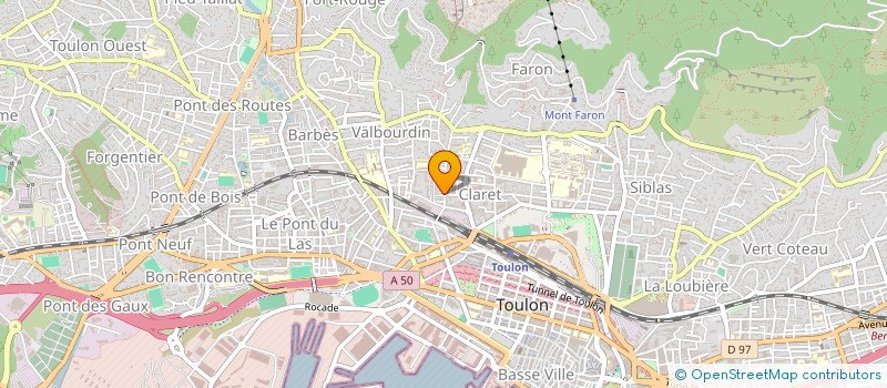 localisation de l'entreprise MOLLEVILLE M J ET GABRIELLI J  TOULON