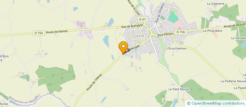 localisation de l'entreprise MOLLIBOIS à BEAUPREAU-EN-MAUGES