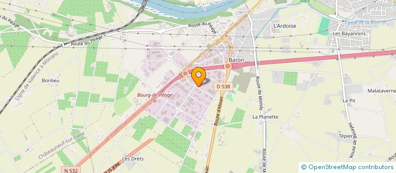 localisation de l'entreprise MOLLIER FRERES à BOURG-DE-PEAGE