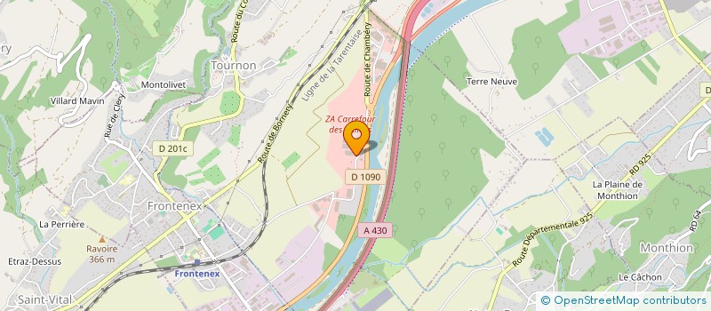 localisation de l'entreprise MOLLIEX à TOURNON