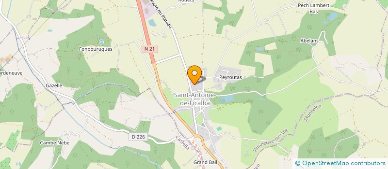 localisation de l'entreprise MOLOGA  SAINT-ANTOINE-DE-FICALBA