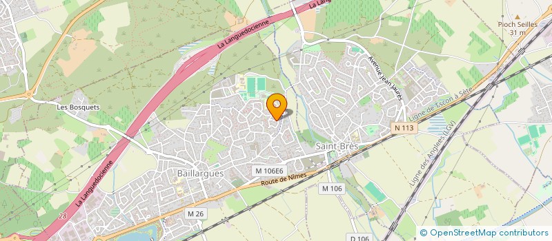 localisation de l'entreprise MOLS ET CHAU à BAILLARGUES