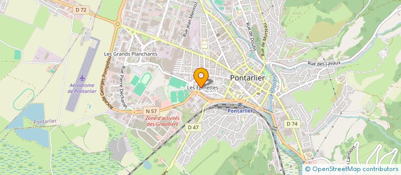 localisation de l'entreprise MOMA  PONTARLIER