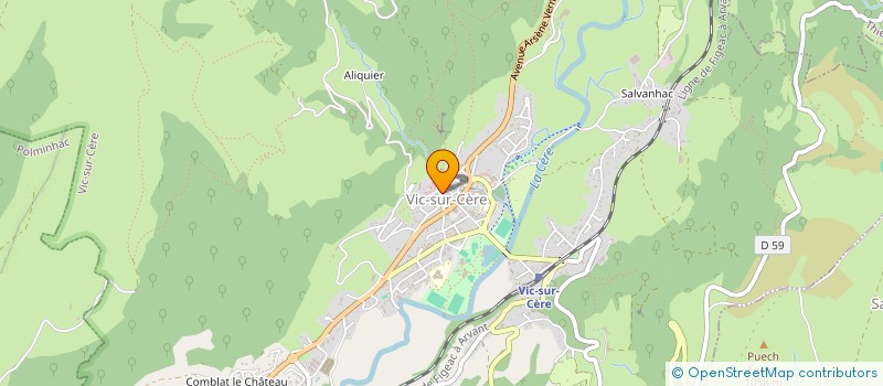 localisation de l'entreprise MOMAUX TOITURES à VIC-SUR-CERE