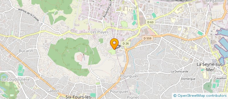 localisation de l'entreprise MOMENCEAU-FAURE à SIX-FOURS-LES-PLAGES