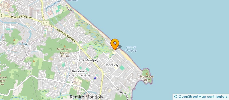 localisation de l'entreprise MOMENT EPHEMERE GUYANE  REMIRE-MONTJOLY