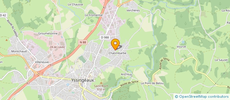 localisation de l'entreprise MOMENT GOURMAND à YSSINGEAUX
