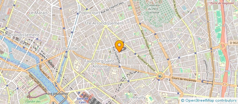 localisation de l'entreprise MOMEPLAST SARL à PARIS