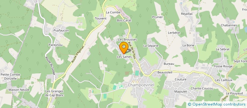 localisation de l'entreprise MOMLAC  CHAMPCEVINEL