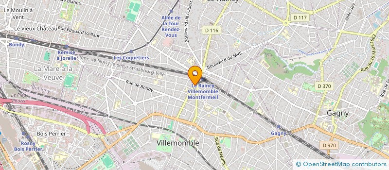 localisation de l'entreprise MOMO à VILLEMOMBLE