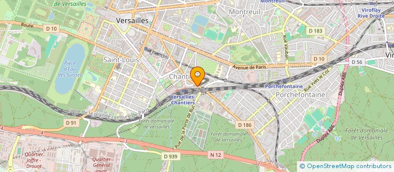 localisation de l'entreprise MOMO à VERSAILLES