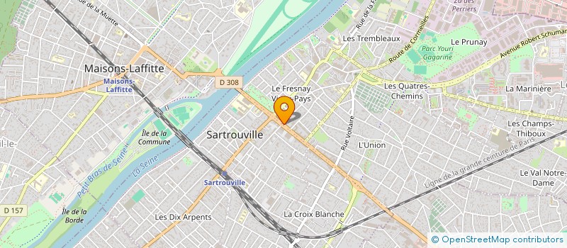 localisation de l'entreprise MOMO BOUKHENNOUFA H TAHIR R  SARTROUVILLE