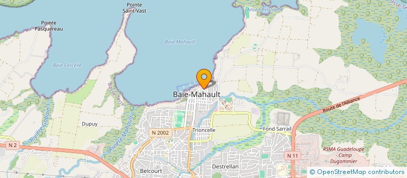 localisation de l'entreprise MOMO PRESSING  BAIE-MAHAULT