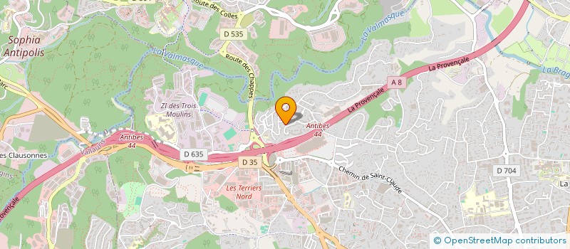 localisation de l'entreprise MOMO SERVICES à ANTIBES