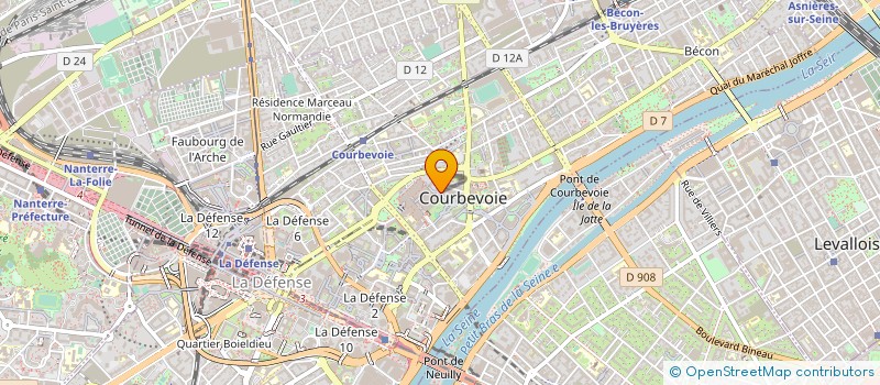 localisation de l'entreprise MOMPE à COURBEVOIE