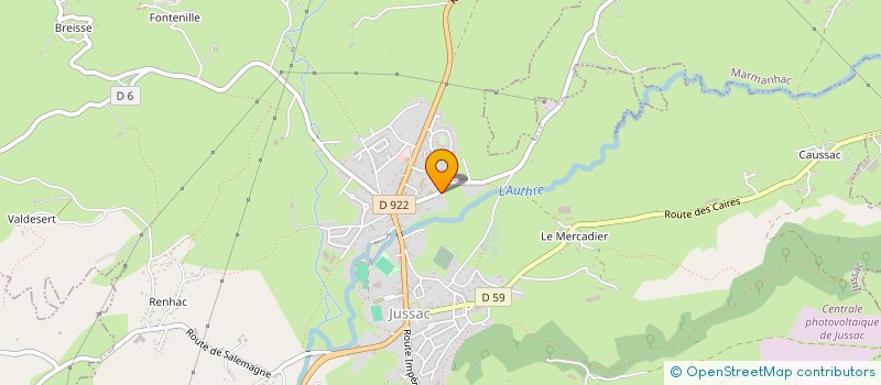 localisation de l'entreprise MOMPLAISIR à JUSSAC