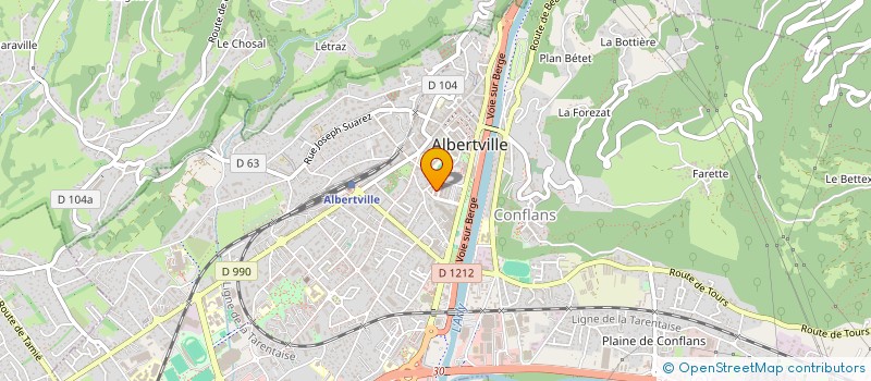 localisation de l'entreprise MOMY  ALBERTVILLE