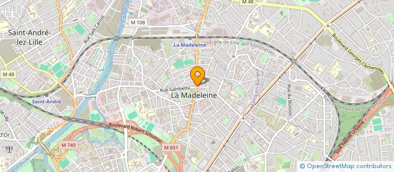 localisation de l'entreprise MON ABRI, SOCIETE ANONYME COOPERATIVE D'INTERET COLLECTIF HLM SOCIETE A CAPITAL VARIABLE  LA MADELEINE