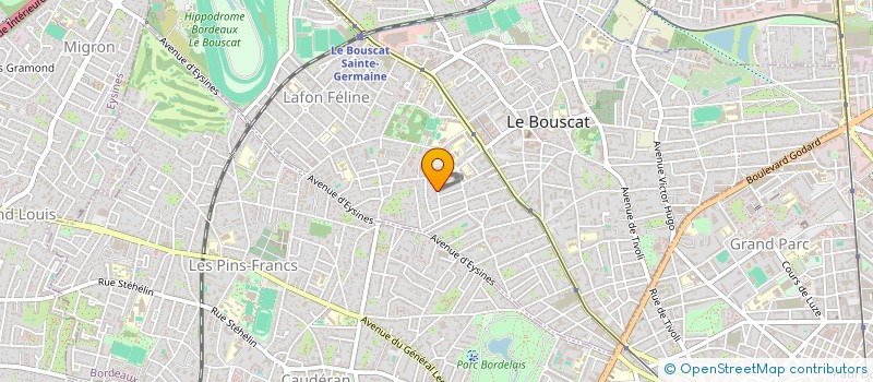 localisation de l'entreprise MON ACCOMPAGNATEUR TRAVAUX  LE BOUSCAT