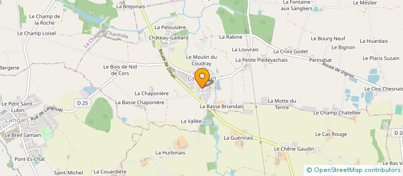 localisation de l'entreprise MON AFRO BAZAR  LANGOUET