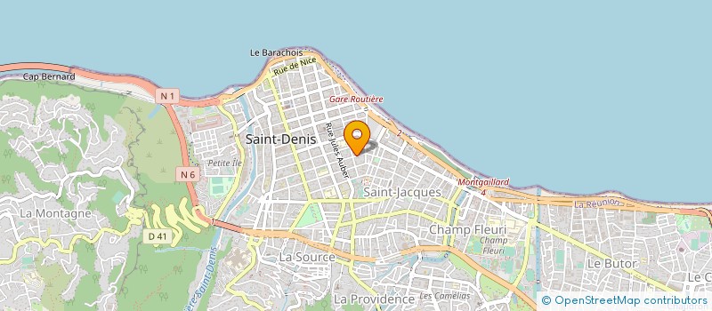 localisation de l'entreprise MON AGENCE IMMOBILIERE à SAINT-DENIS