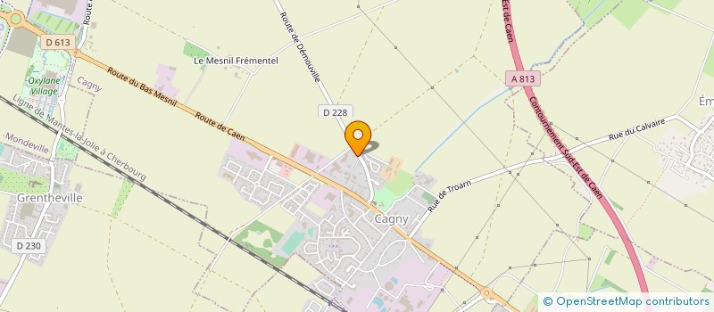 localisation de l'entreprise MON AGENCE PAR M. BOURDON  CAGNY