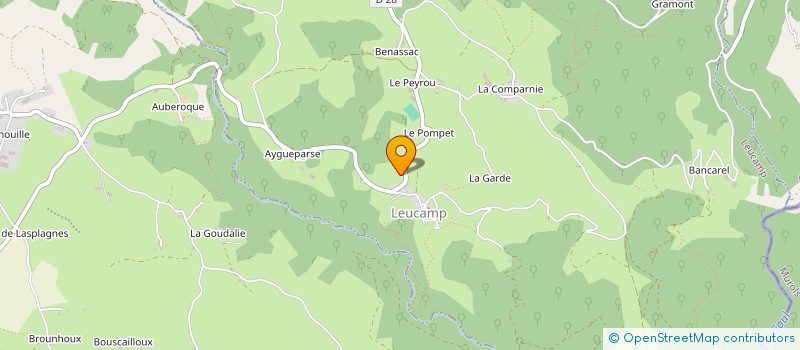 localisation de l'entreprise MON'ANGE à LEUCAMP