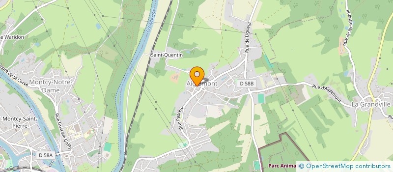 localisation de l'entreprise MON'ANS DE PARTAGE  AIGLEMONT