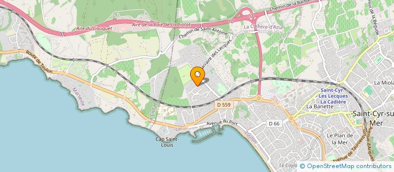 localisation de l'entreprise MON APPART'PARISIEN à SAINT-CYR-SUR-MER