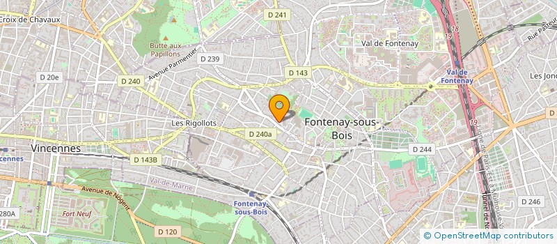 localisation de l'entreprise MON ARC EN CIEL à FONTENAY-SOUS-BOIS