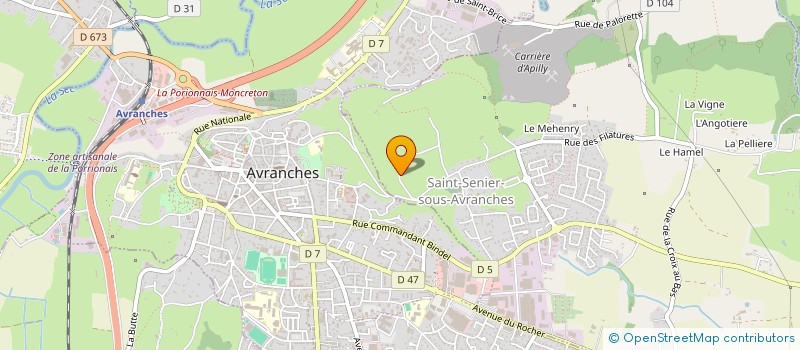 localisation de l'entreprise MON ASSISTANT KINE  SAINT-SENIER-SOUS-AVRANCHES