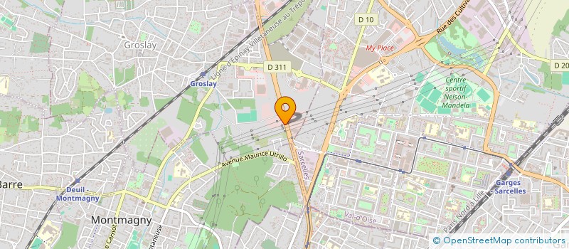 localisation de l'entreprise MON AUTO  GROSLAY