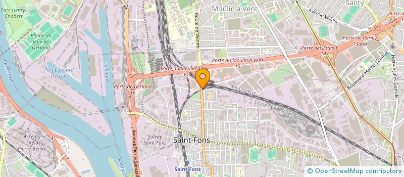 localisation de l'entreprise MON AVENIR ENERGIE à SAINT-FONS