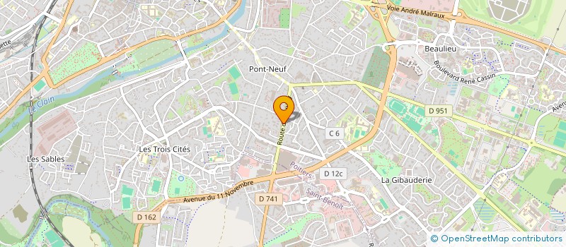 localisation de l'entreprise MON BEBE A POITIERS à POITIERS