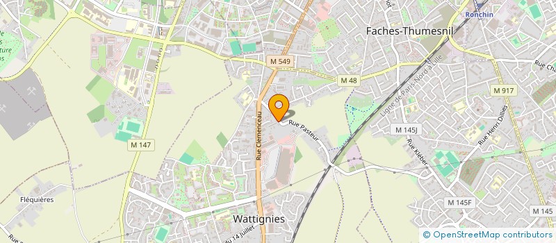 localisation de l'entreprise MON BEGHIN  WATTIGNIES