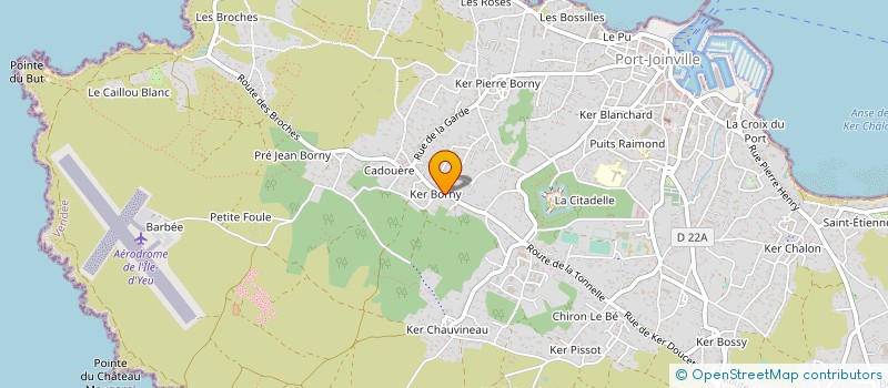 localisation de l'entreprise MON BIO JARDIN SERVICES à L'ILE-D'YEU