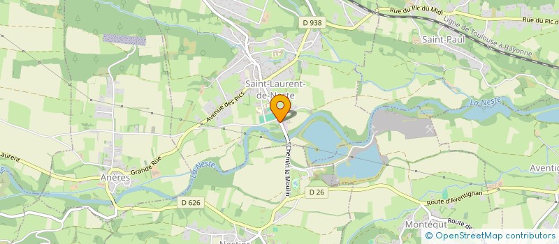 localisation de l'entreprise MON BISTROT PREFERE  SAINT-LAURENT-DE-NESTE