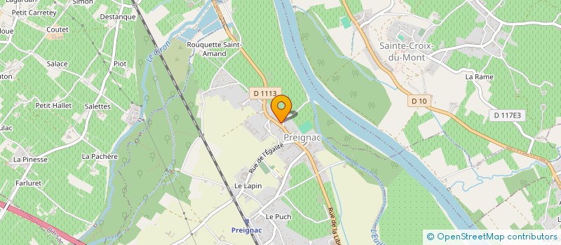 localisation de l'entreprise MON BON VIN à PREIGNAC