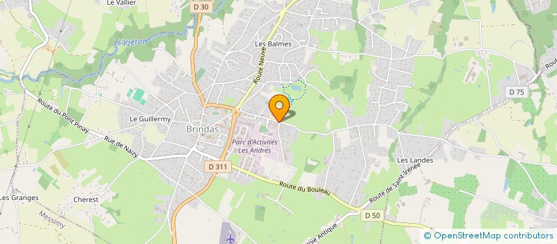 localisation de l'entreprise MON BUREAU DE L'OUEST  BRINDAS