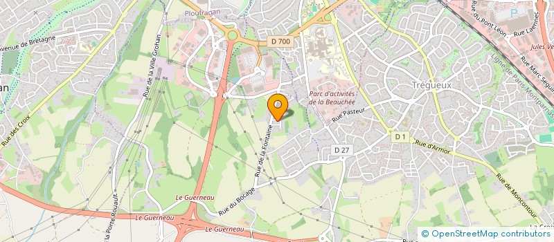 localisation de l'entreprise MON BUREAU DIGITAL  TREGUEUX